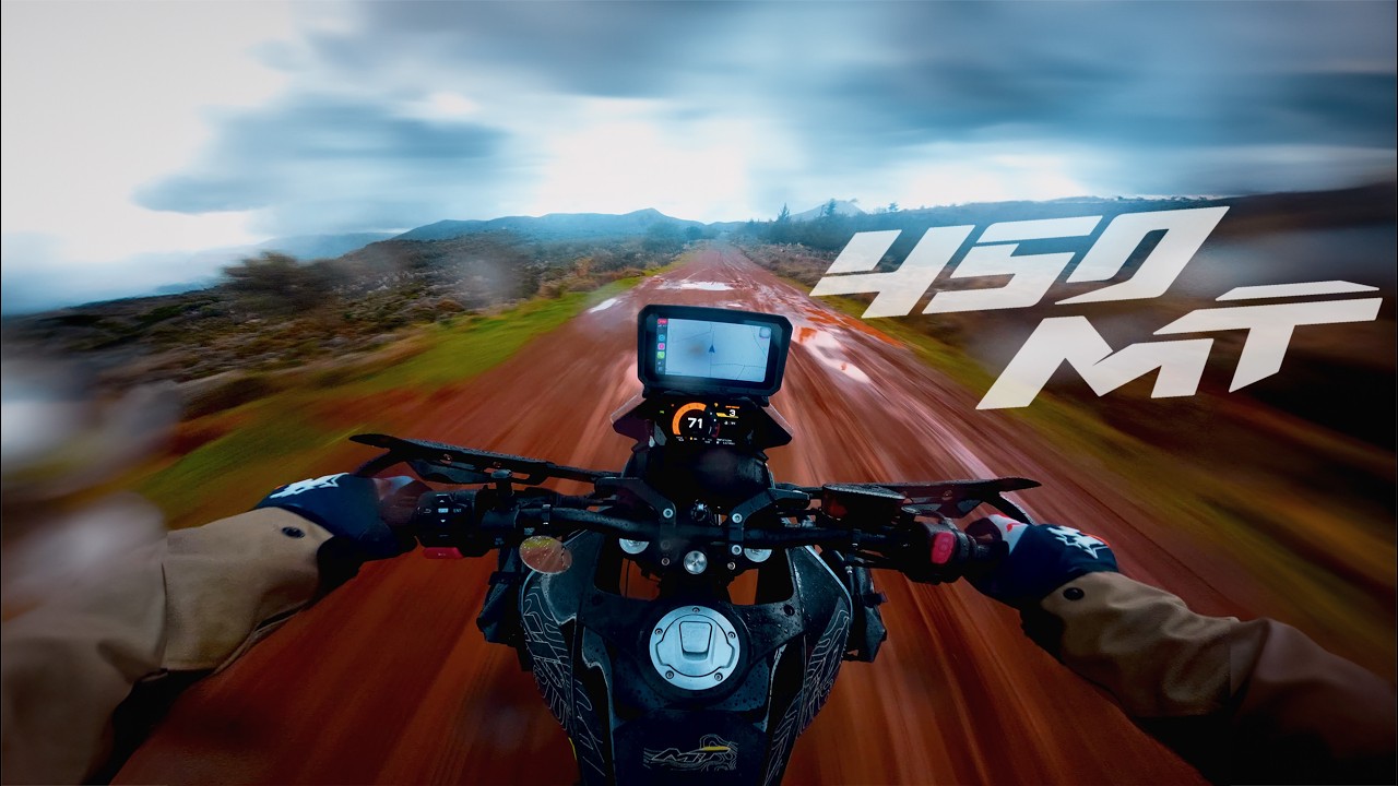 CF Moto 450MT | Rainy Off Road Ride | Full Exhaust System