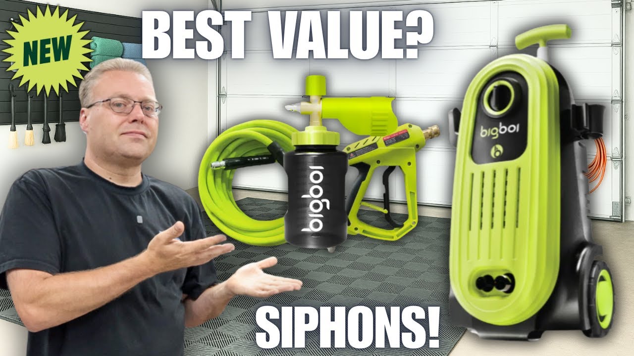 NEW! BigBoi Washr FLO Pressure Washer | Quiet & Siphons From A Bucket! | Review & Testing
