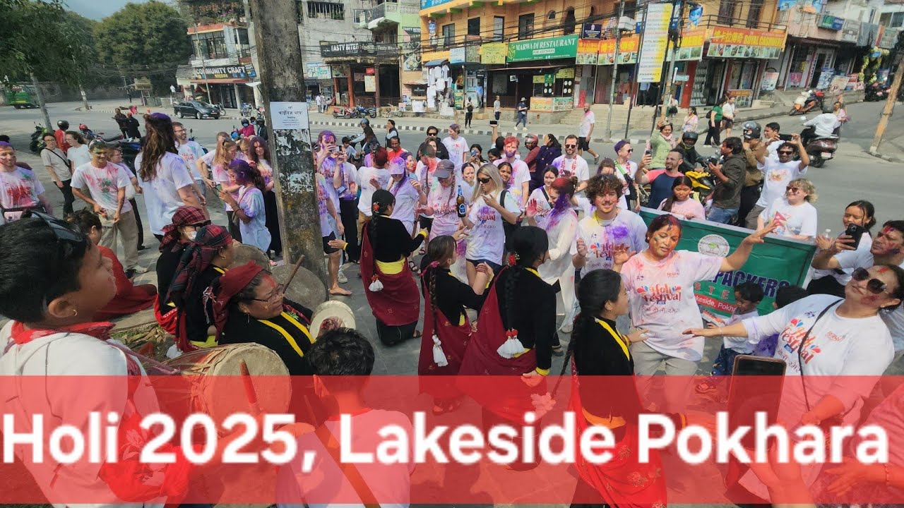 Holi 2025, Lakeside Pokhara Nepal