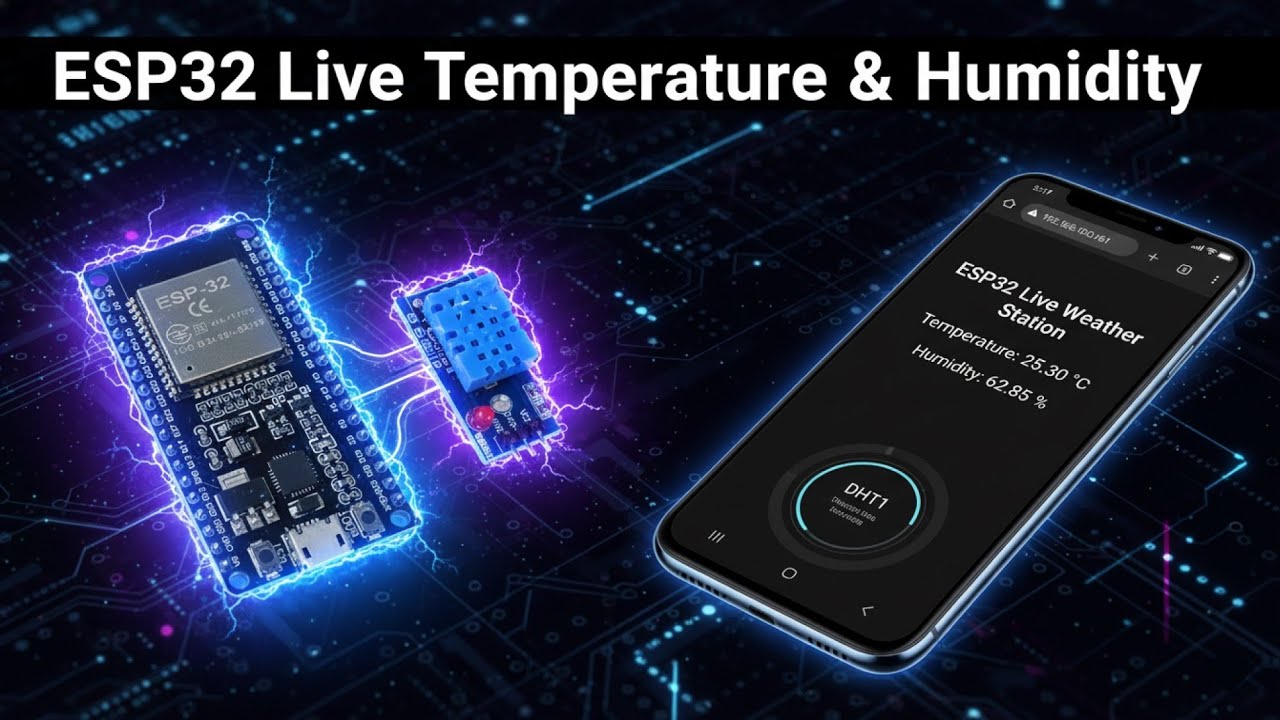 How to make an ESP32 live Weather Station | Real-Time Temperature & Humidity Monitoring (DHT11)