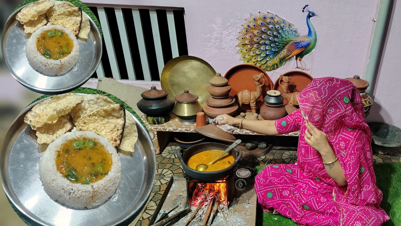 चूल्हे का खाना #rajasthani food and farming