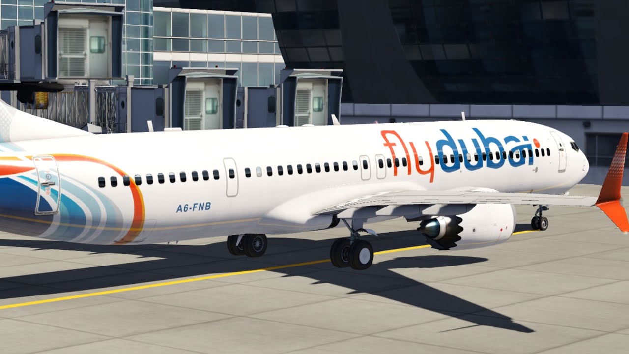 Fly Dubai Airline cross wind hard landing at dubai airport  (android) 