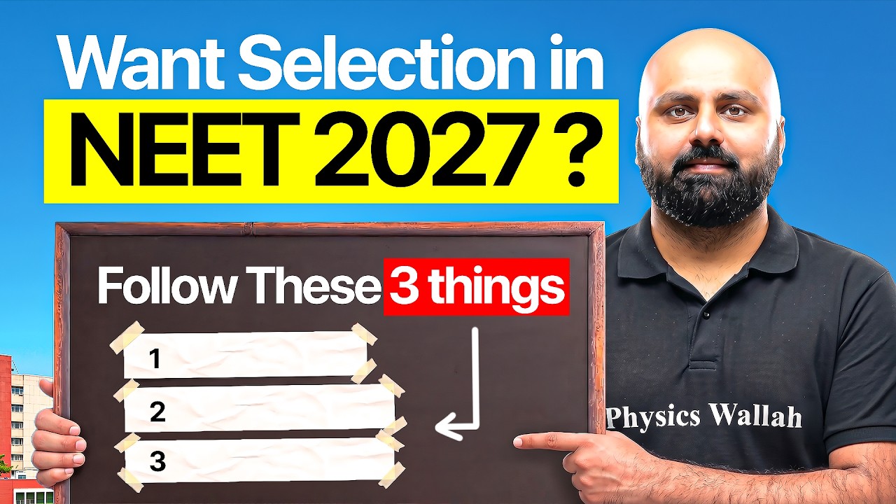 October to April: Follow These 3 Things 🔥 | NEET 2027 Masterplan