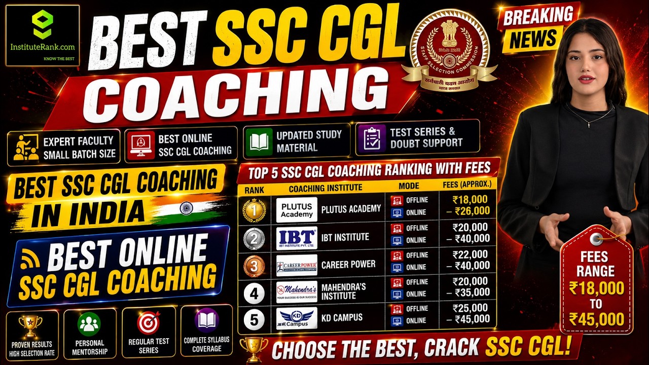 Best SSC Coaching | Top SSC CGL Coaching in India | Best SSC CGL Online & Offline Coaching With fee