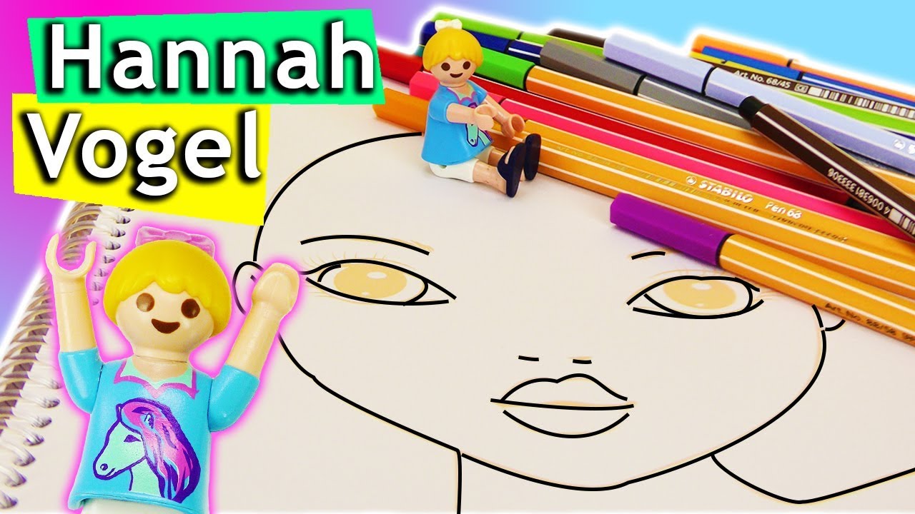 Playmobil TOPMODEL Hannah Vogel | Hannah im Fantasy Faces TOPModel by Depesche Malbuch malen DIY