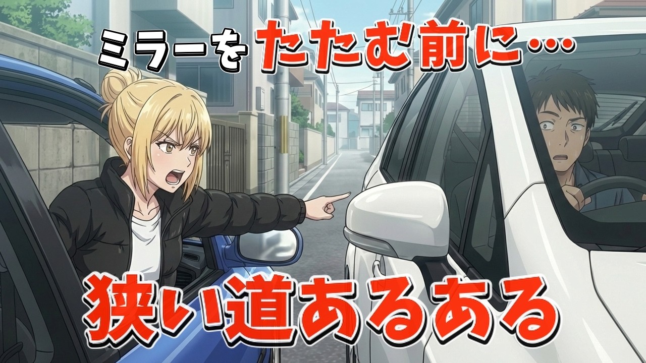 【AIアニメ曲】なぜ寄れない人ほど、先にミラーを畳みたがるのか？