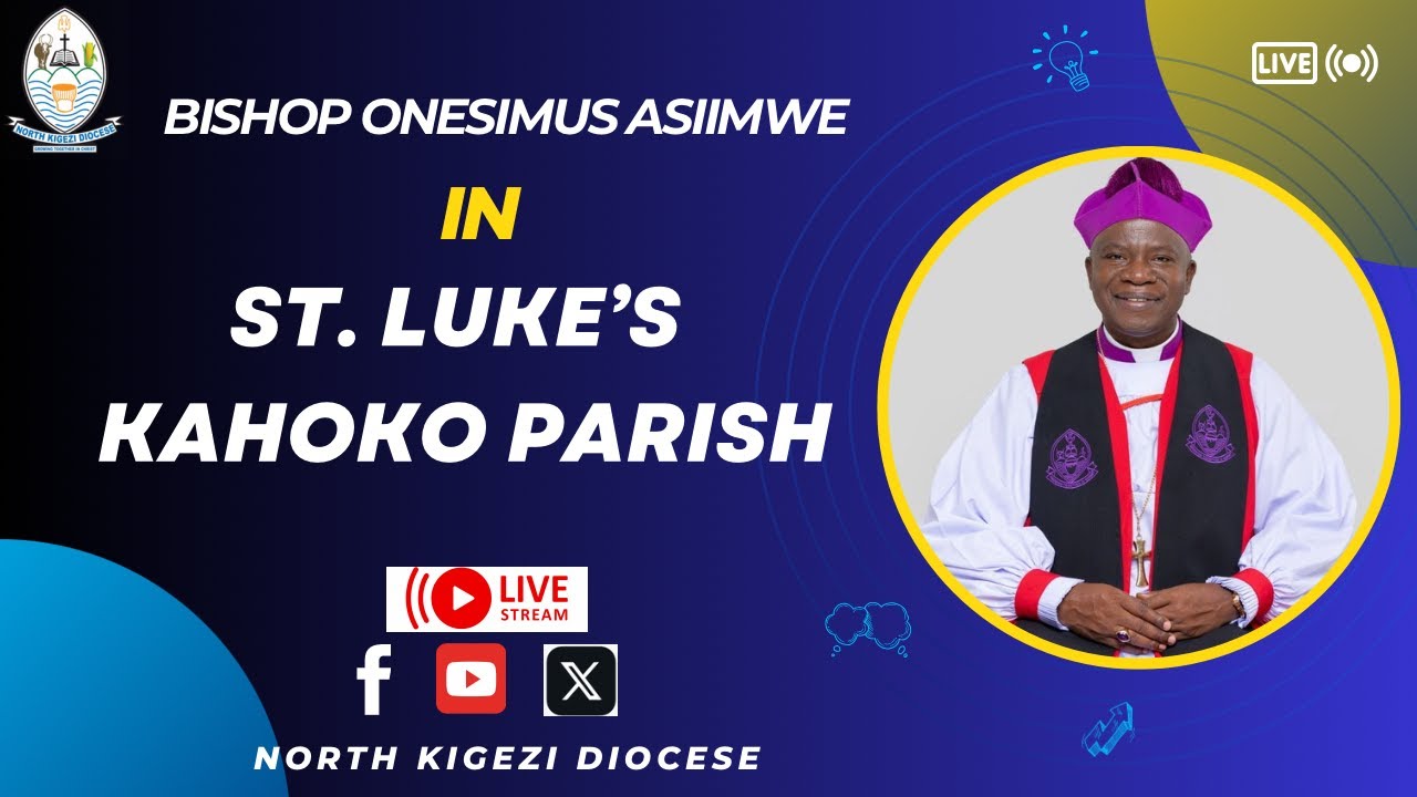 Bishop Onesimus Asiimwe in | St. Luke's Kahoko Parish | for a pastoral visit.