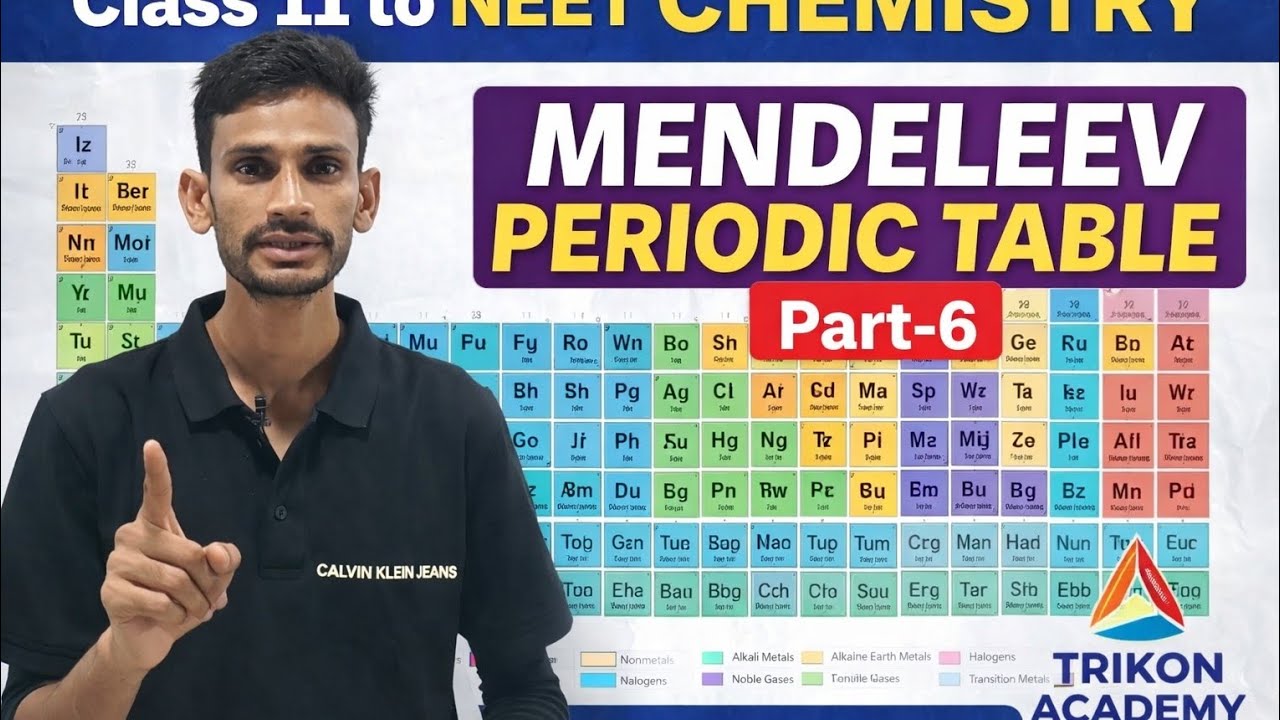 Mendeleev,s Classification | Perodic Table Class 11 | NEET / JEE | By Bs Meena / Trikon academy 