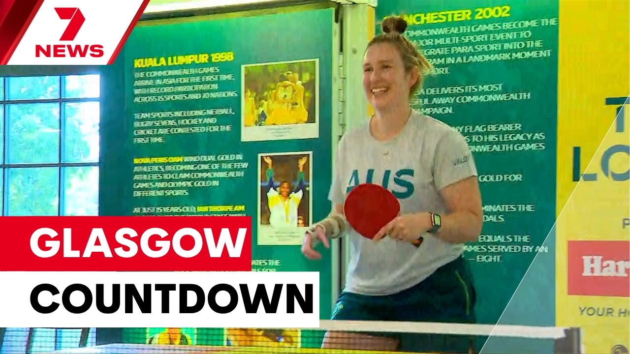Aussie athletes arrive in Glasgow for 2026 Commonwealth Games | 7NEWS