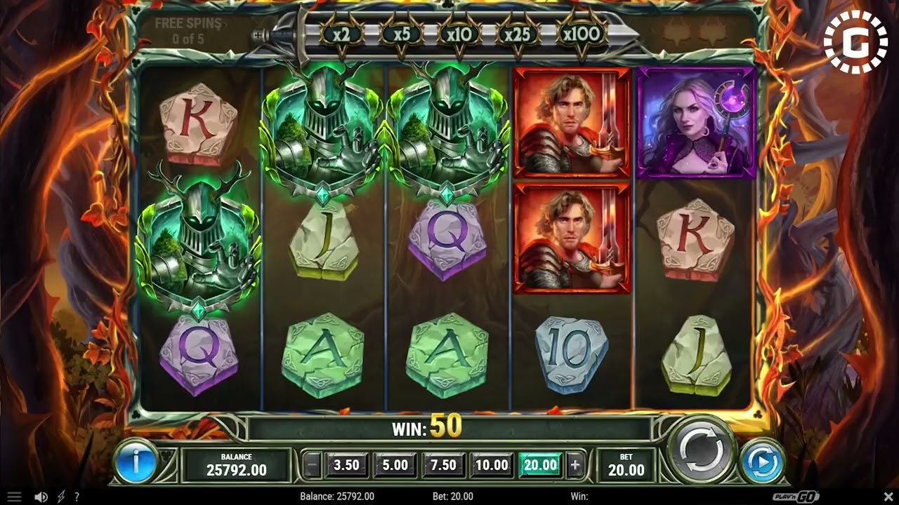 The Green Knight Oath of Thorns by Play'n Go Slot Features | GamblerID