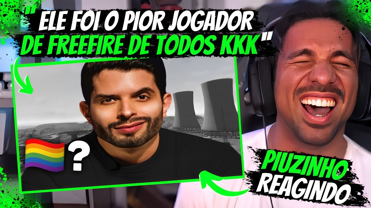 PIUZINHO REAGINDO AOS MOMENTOS MAIS MARCANTES E ENGRAÇADOS DO FREEFIRE
