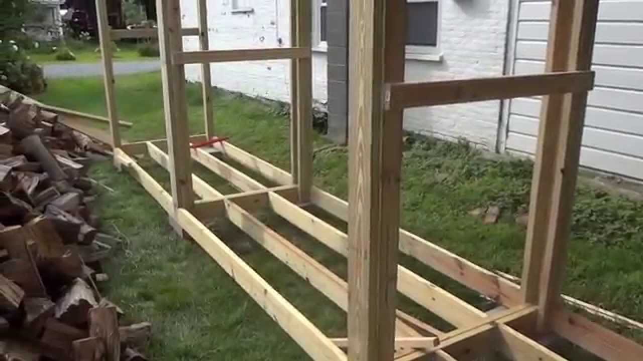 How to build a simple firewood shed by yourself (part 1)