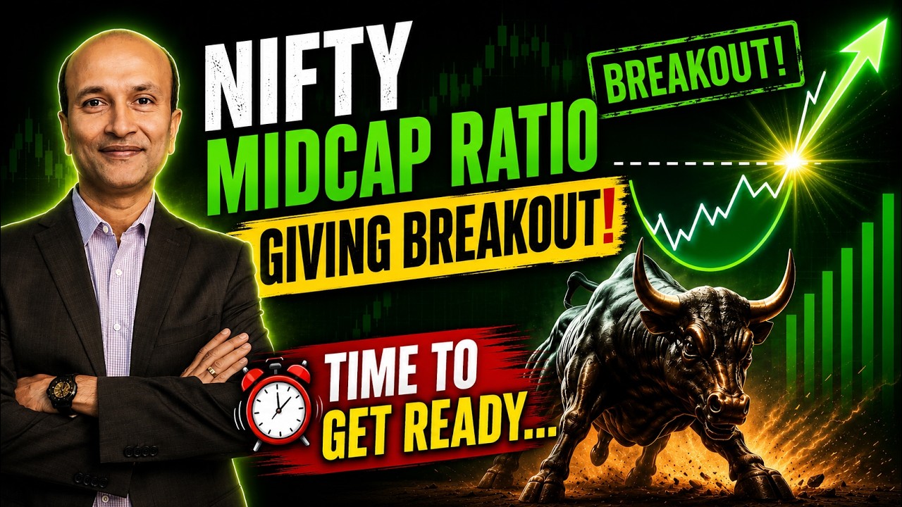 Nifty Midcap Ratio Giving BREAKOUT! Time to Get Ready...