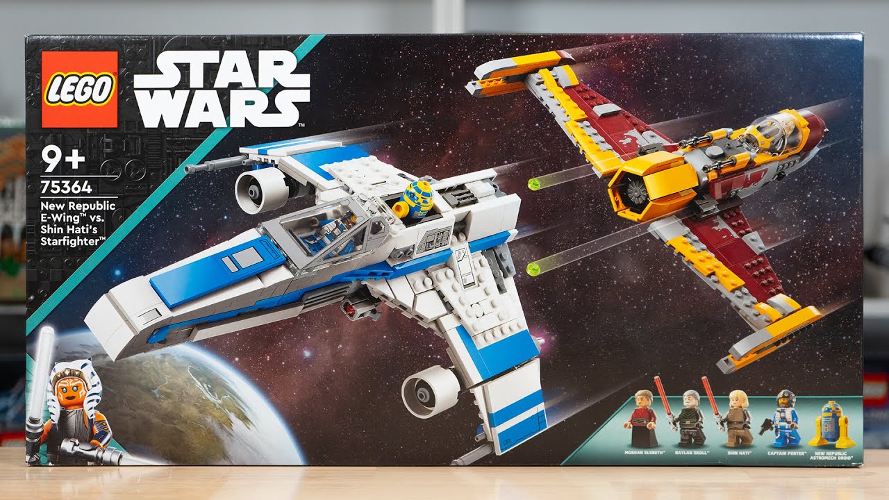 LEGO Star Wars 75364 NEW REPUBLIC E-WING vs. SHIN HATI'S STARFIGHTER Review! (2023)