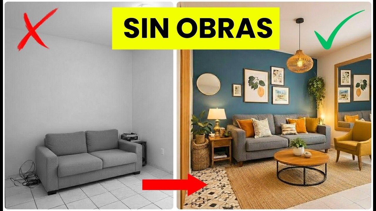 VUELVE tu espacio pequeño AMPLIO sin obras 😎  5 consejos inteligentes