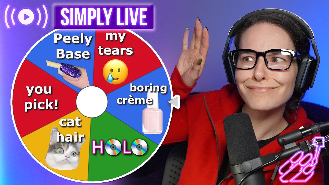 Wheel picks my manicure  🔴LIVE *nail chaos*