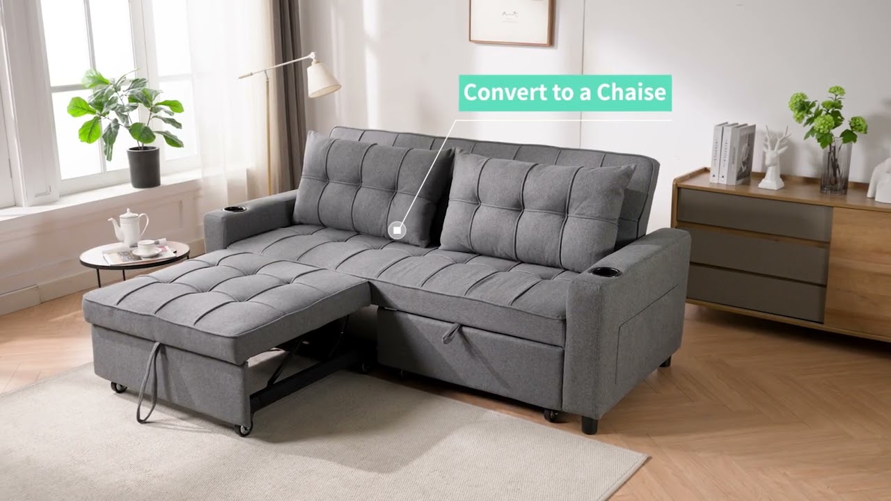 Hudson 3 Seater Pull Out Sofa Bed | Furniture Online