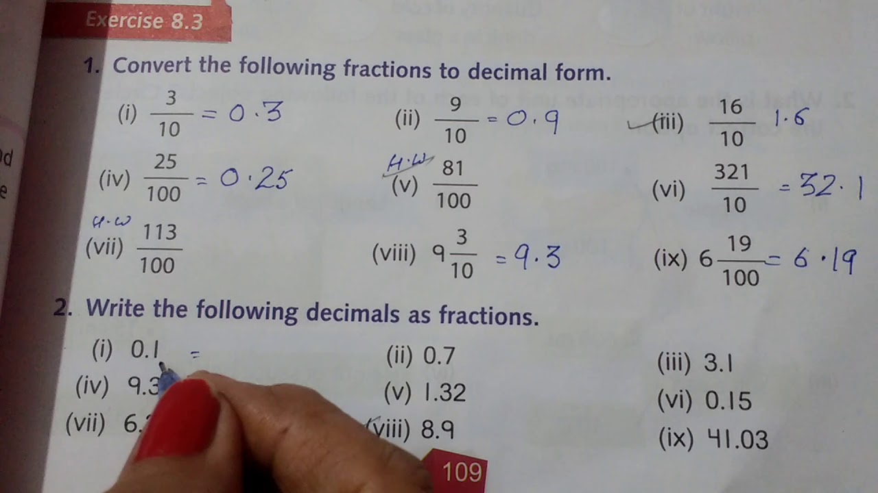 Decimals class 4
