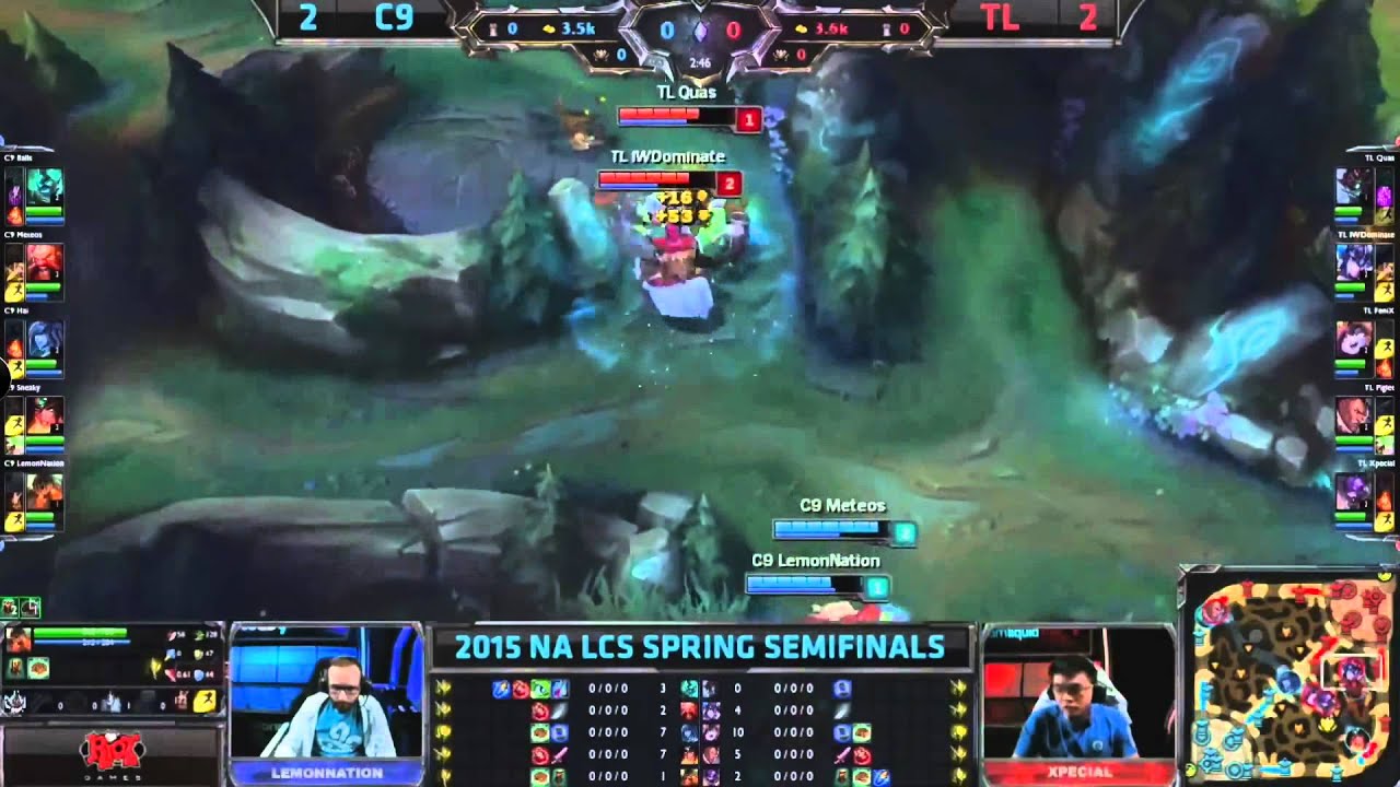 C9 Lemonnation Nautilus Solo Invade (C9 vs TL, Semifinals Spring 2015)