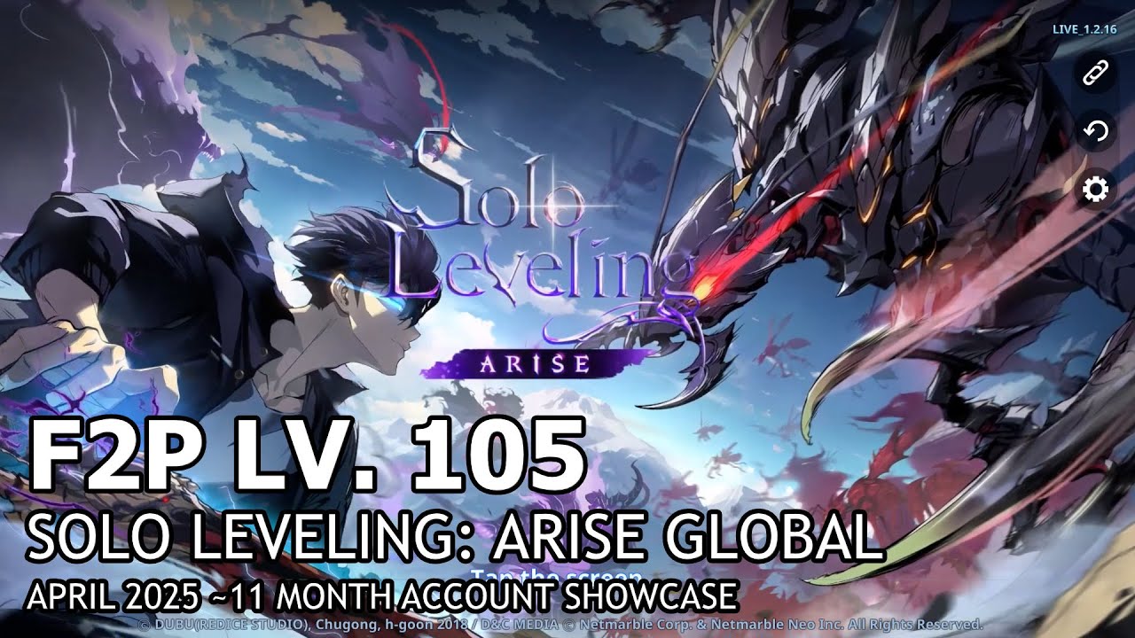 [Solo Leveling:Arise Global F2P] Max Level Lv.105 (~11 Month) F2P Account Progress Showcase