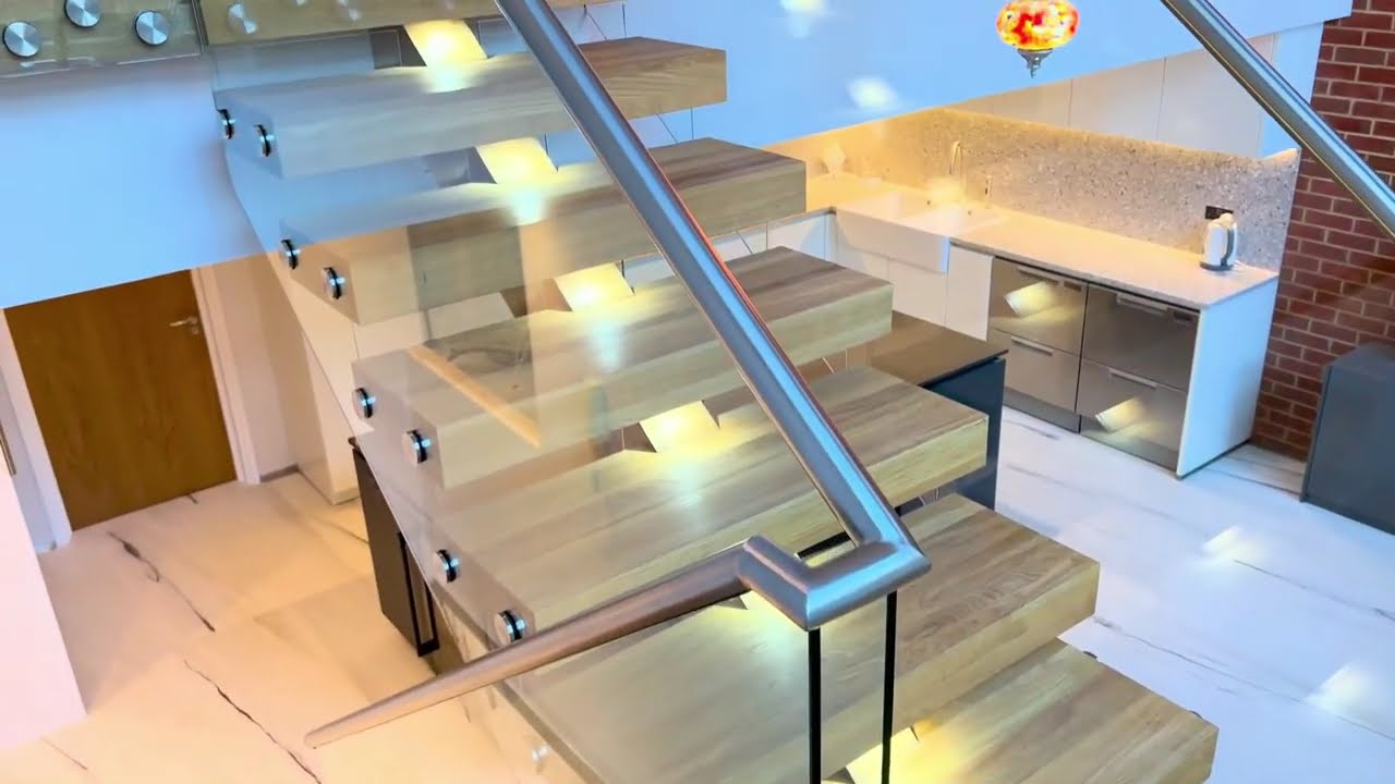 Central Spine Staircases Design 🔥🧡