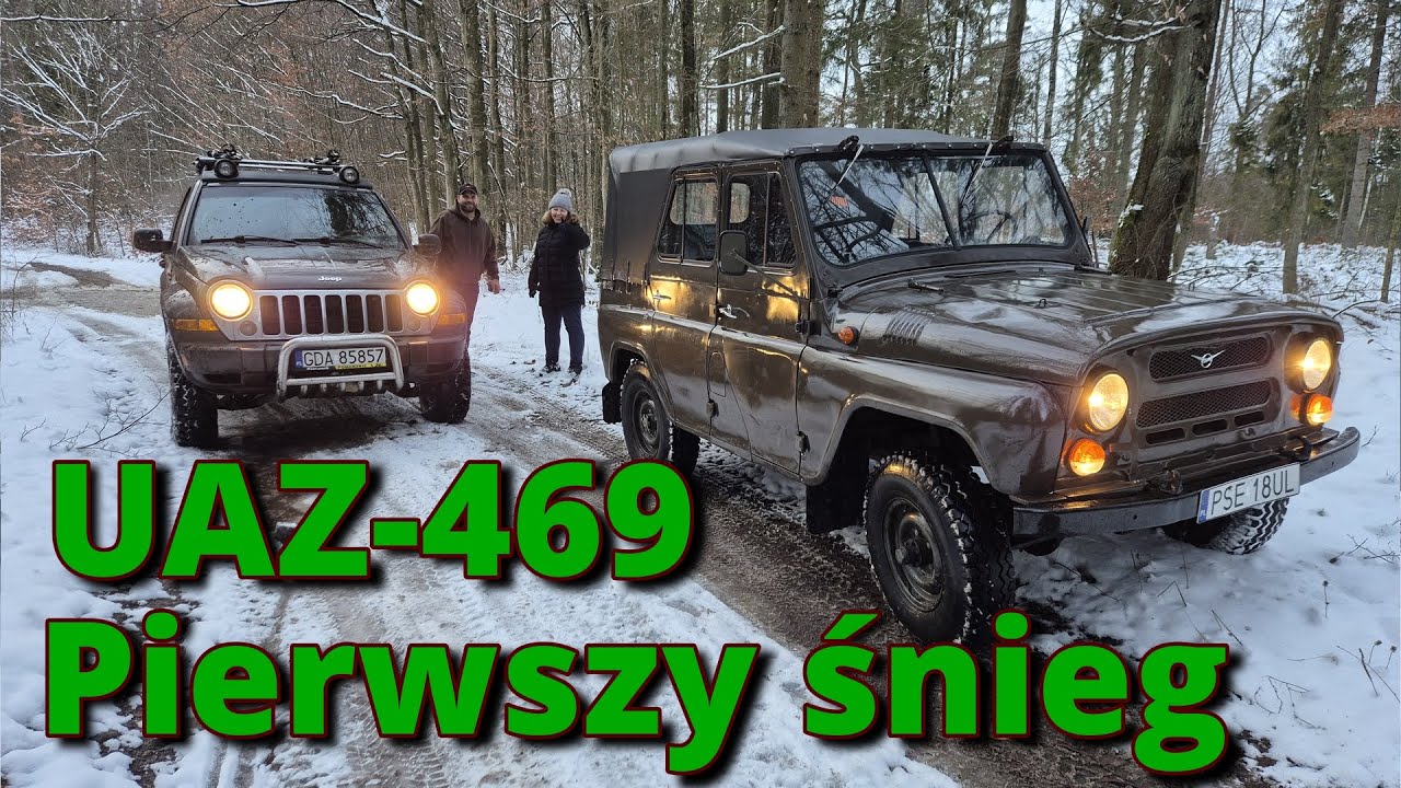UAZ-469 Pierwsza jazda po śniegu