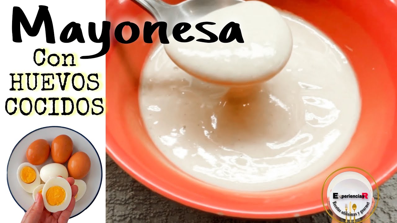 MAYONESA Casera con HUEVO COCIDO