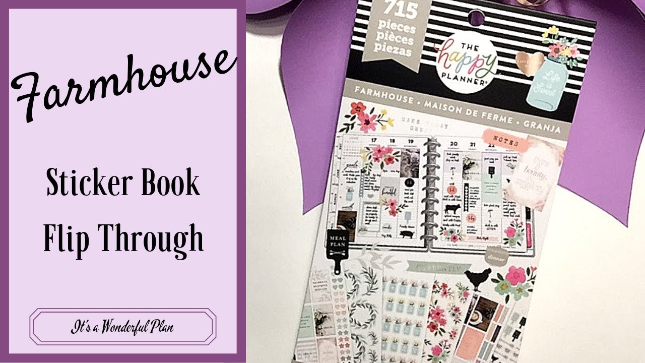 Farmhouse Sticker Book FlipThrough