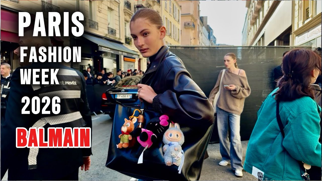 Balmain Paris Fashion Week 2026 ✨ | Fall Winter Runway & Street Style Highlights