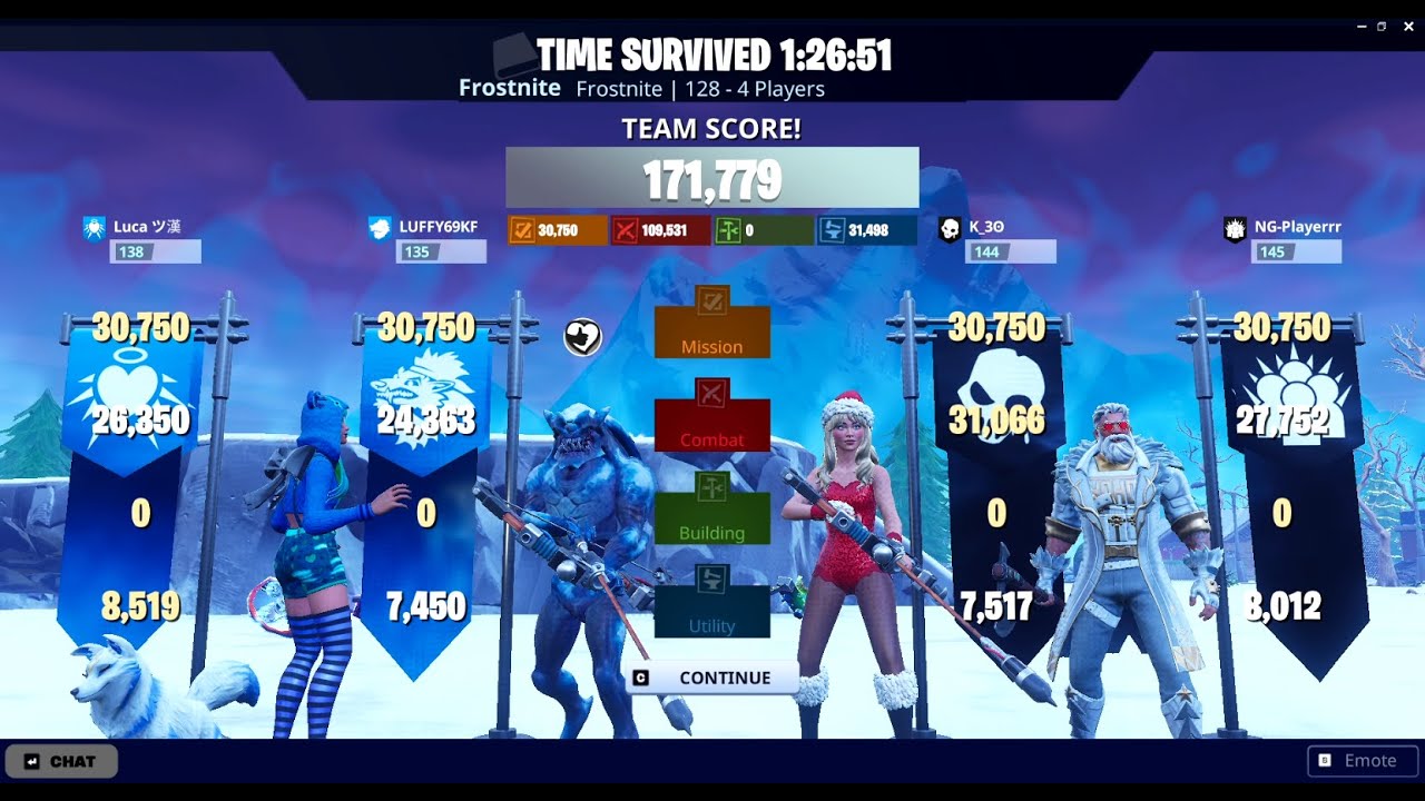 Fortnite Save the World Frostnite 128 No Builds ❄️🔥