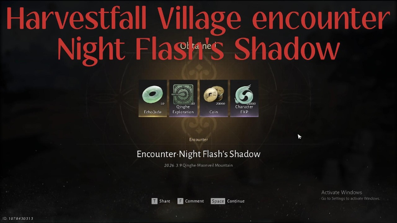 Harvestfall Village Encounter - Night Flash's Shadow
