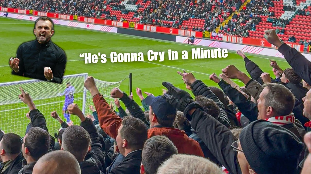 Away Fans Abusing Ex Manager During 5-1 Thrashing!