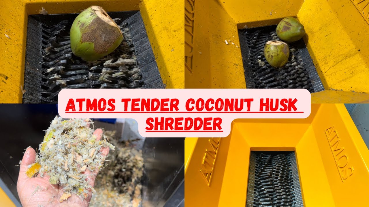 ATMOS TENDER COCONUT HUSK SHREDDER| HUSK SHREDDER | COCONUT SHREDDER| COCONUT HUSK FIBRE SHREDDER