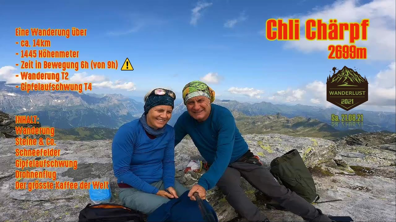 Chli Chärpf / Chli Kärpf / Kleiner Kärpf Alpine Wanderung bei Elm