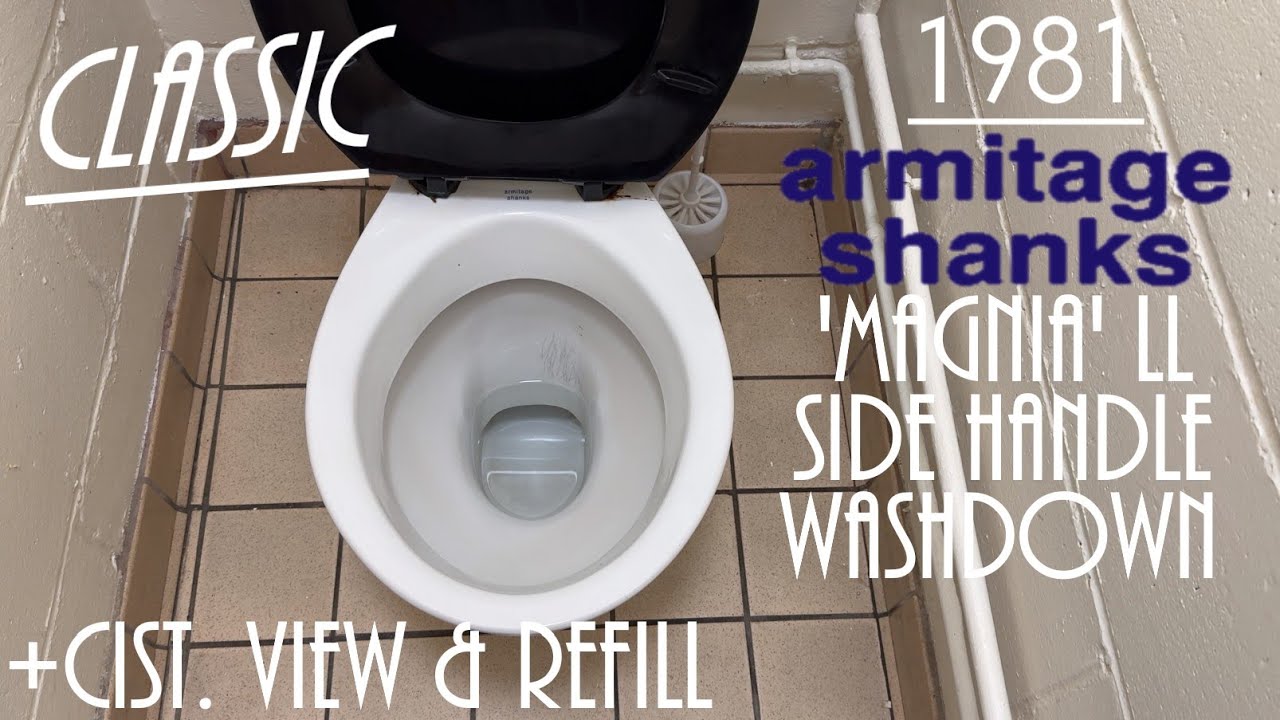 Classic: 1981 Armitage Shanks 'Magnia' Pan w/ Low Level Side Handle Cistern