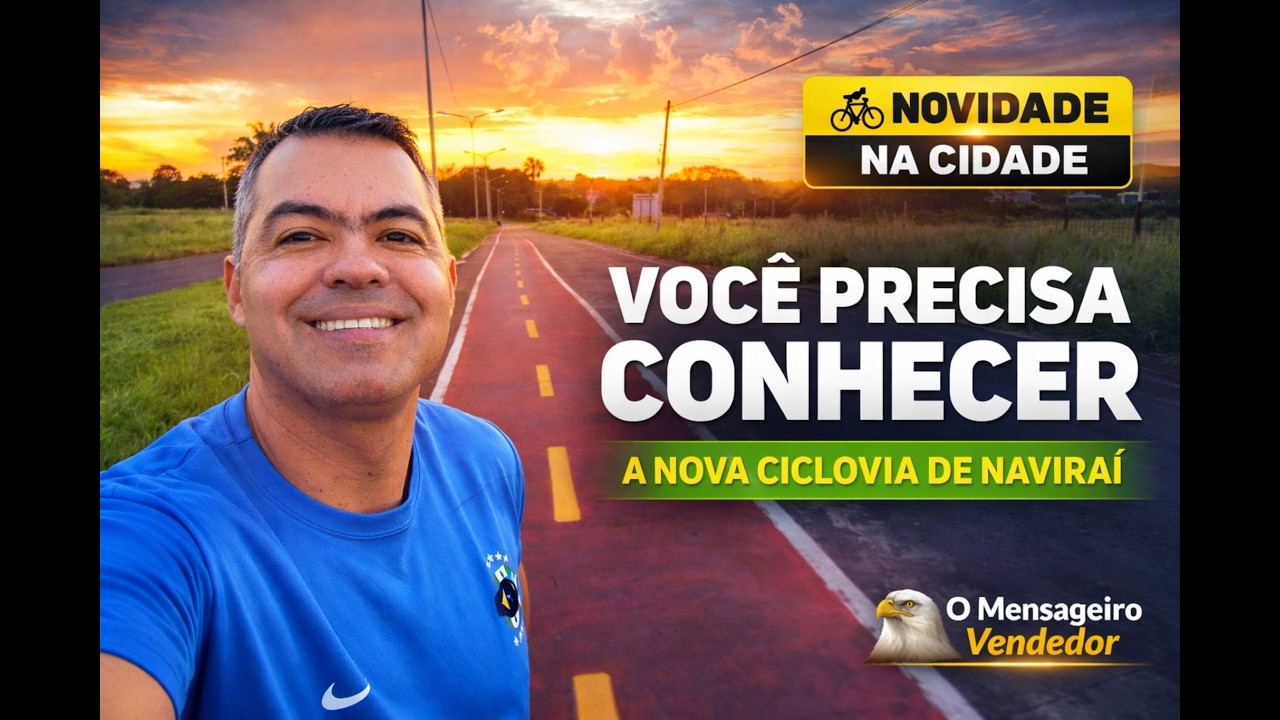 Naviraí você precisa conhecer a Nova Ciclovia