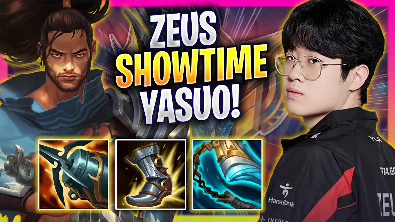ZEUS SHOWTIME WITH YASUO! - HLE Zeus Plays Yasuo TOP vs Gnar! | Season 2024