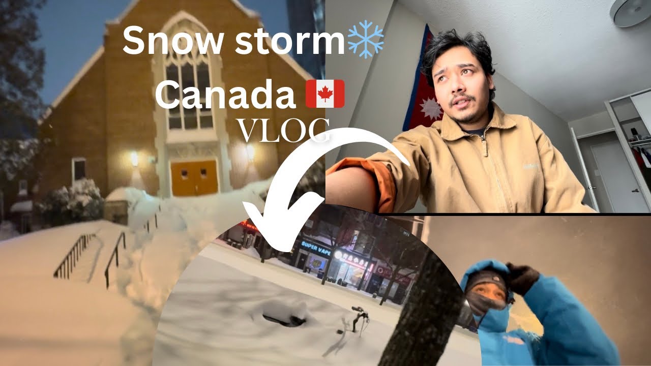 Snow ley Garda Dheyrai Dukha Paiyo 🥶❄️l Canada snow storm 🌨️ vlog56 #canadasnow