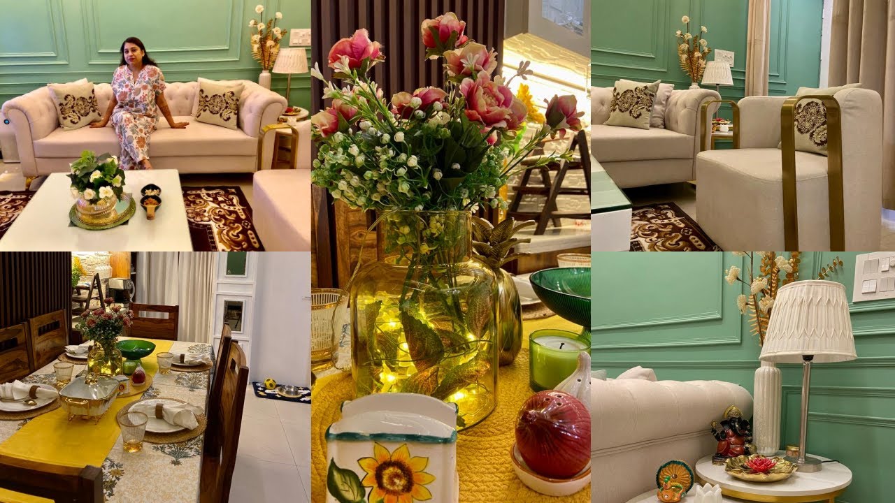 💁‍♀देखो नया Living Room सज गाया Diwali 🪔पर | Small Indian Home Tour & Decoration Ideas | IMS