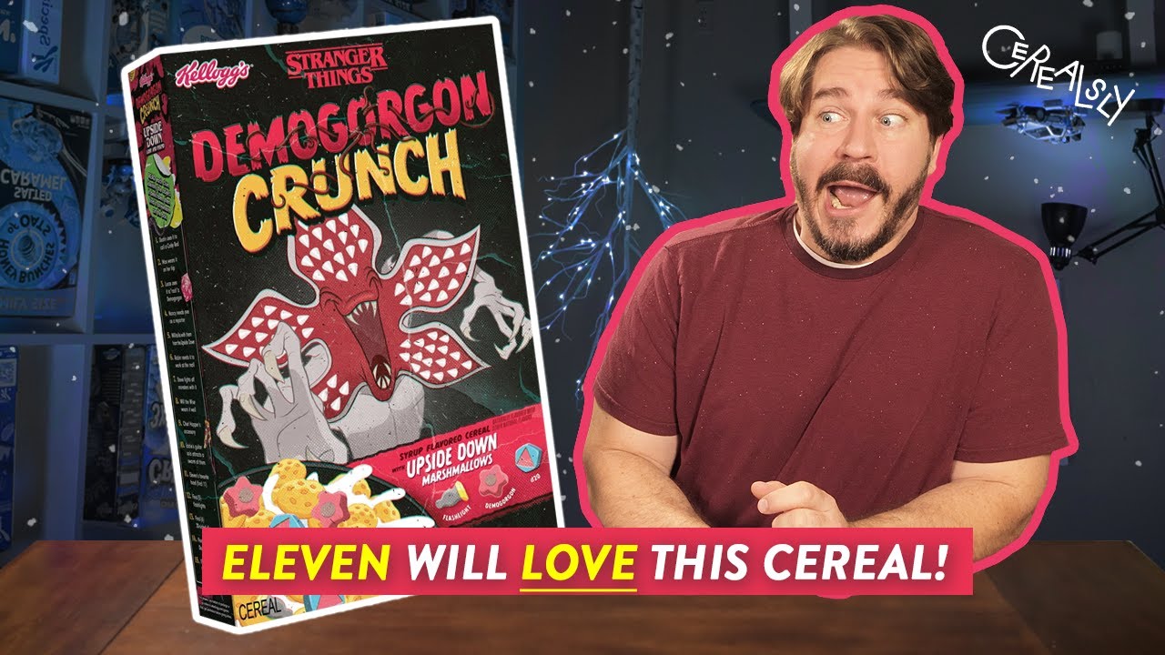 They Made a Stranger Things Waffle Cereal! Demogorgon Crunch Review