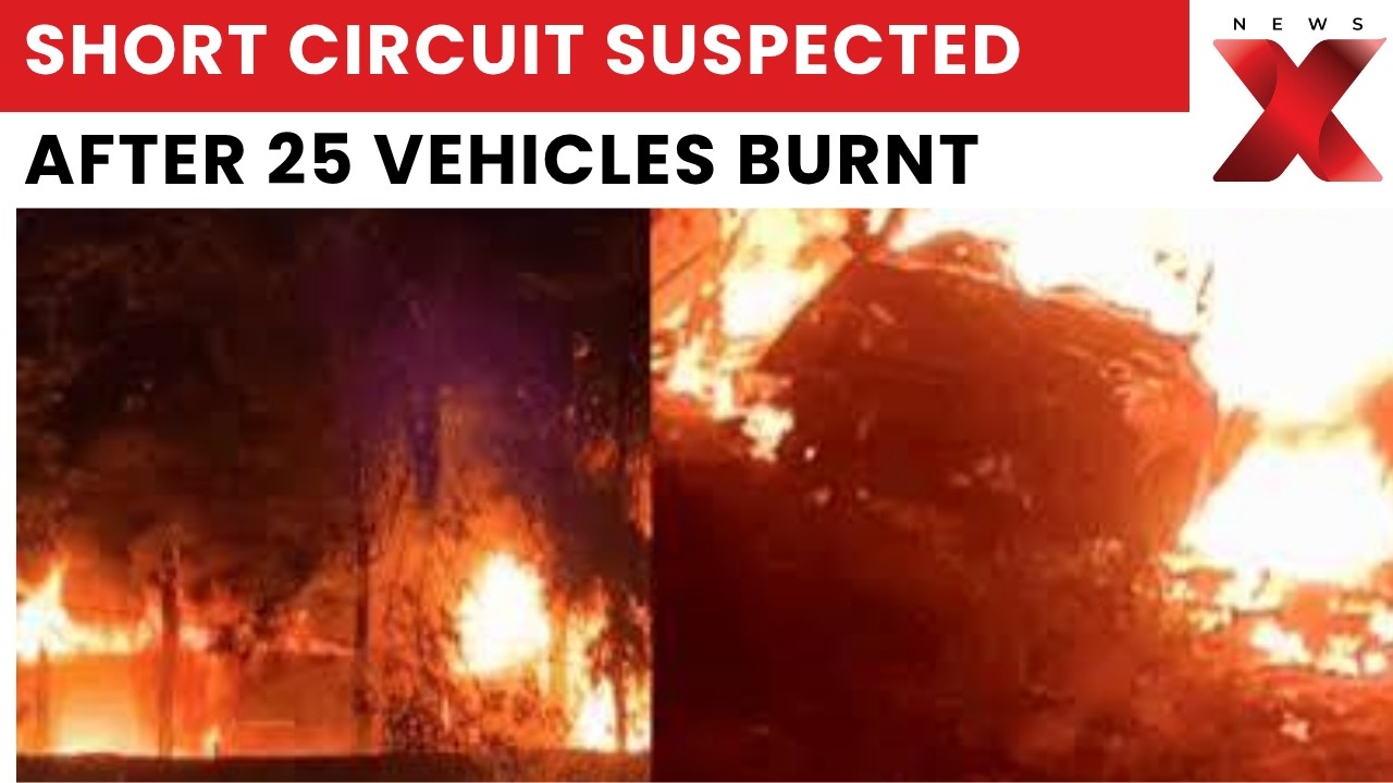Bengaluru Fire: Over 25 Vehicles, Including Luxury Cars, Gutted in Massive Thanisandra Garage Blaze