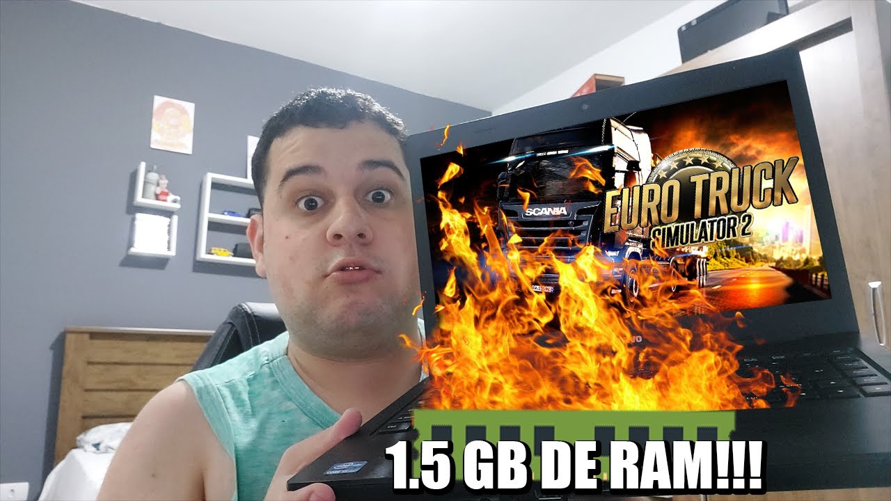 TENTEI RODAR EURO TRUCK SIMULATOR 2 EM UM NOTEBOOK DA POSITIVO COM 1 5GB DE RAM