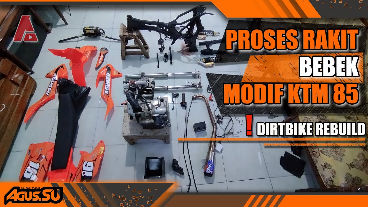 PROSES RAKIT BEBEK MODIF KTM 85 ‼️DIRTBIKE REBUILD