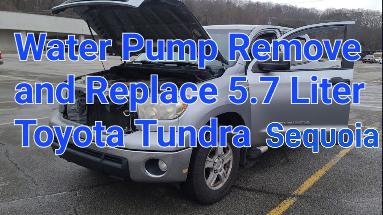 Как снять и заменить водяной насос 5,7 литра Toyota Tundra Sequoia