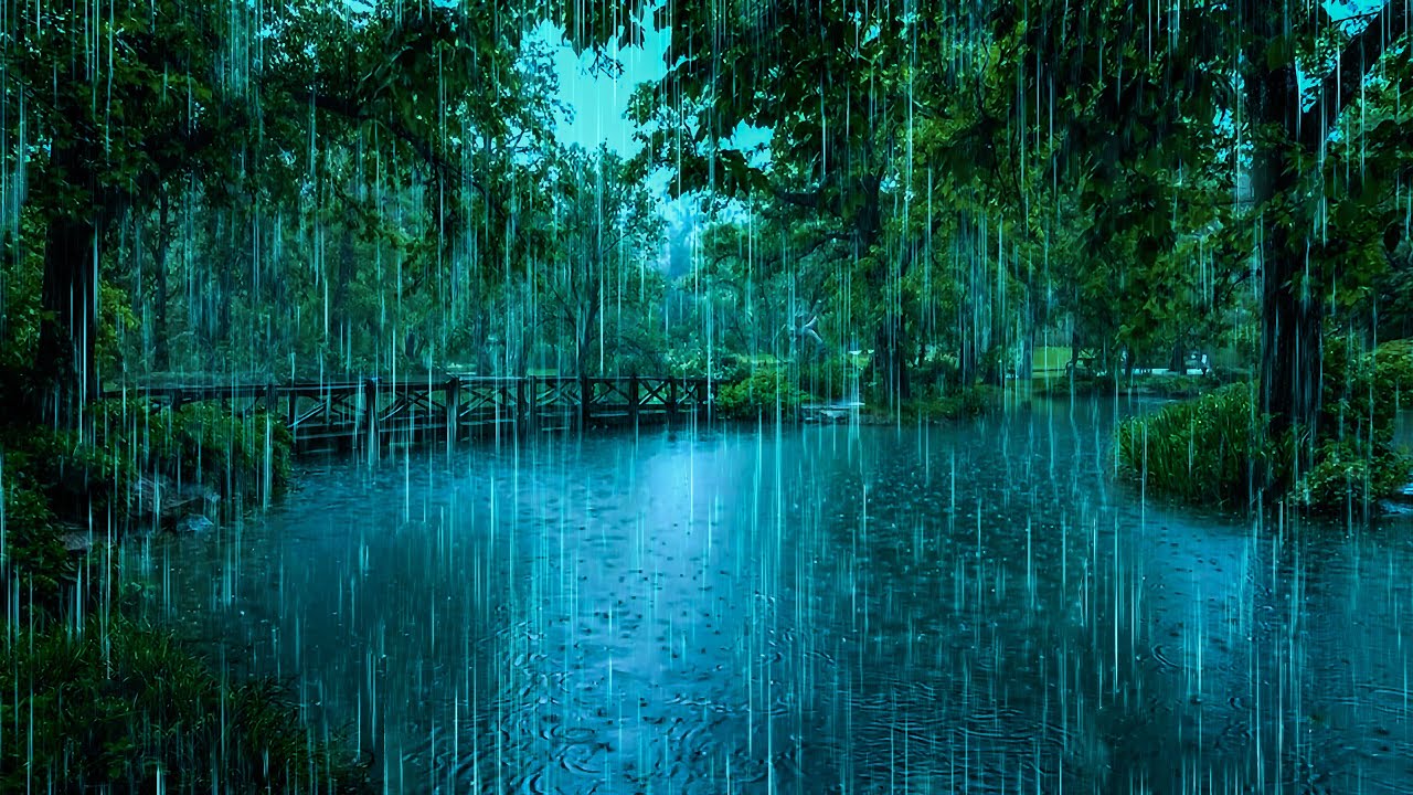 Wipe Away Your Stress & Sleep Deeply with Soothing Rain on Lake | Continuous ASMR Rain