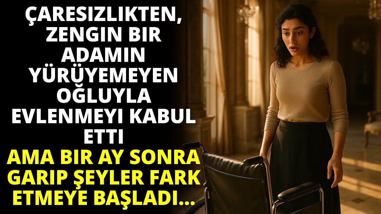 Çaresizlikten, zengin bir adamın yürüyemeyen oğluyla evlenmeyi kabul etti. Ama bir ay sonra...