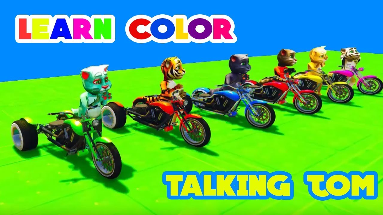 Learn colors with Talking Tom colors for Kids Children Baby Play Videos