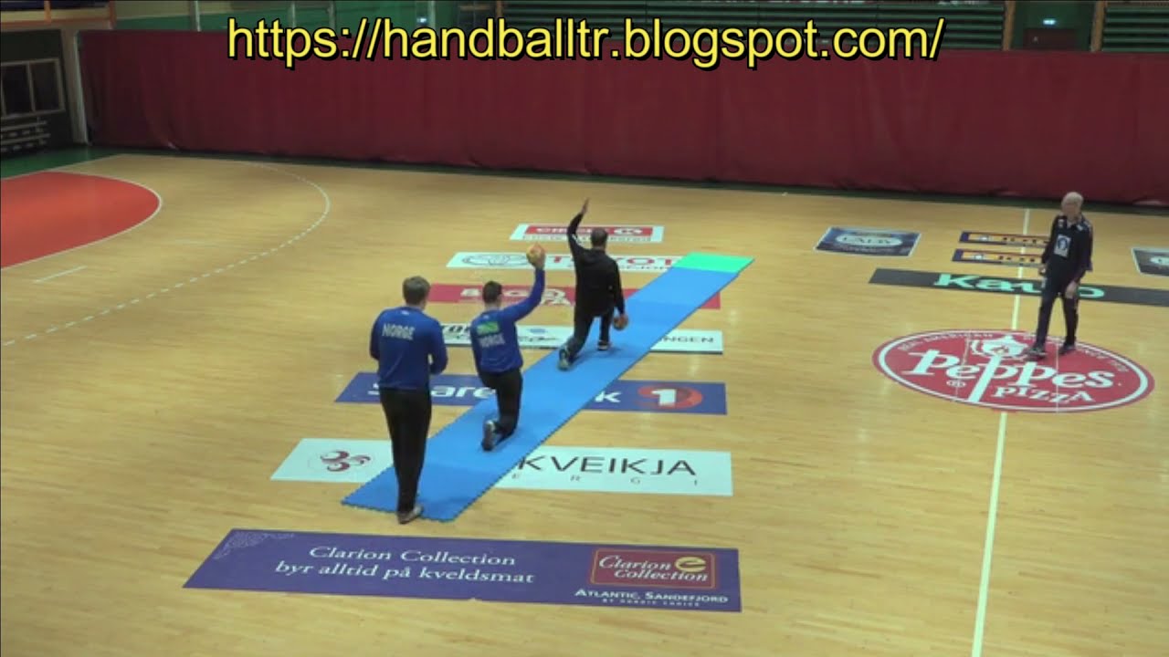 handball training Goalkeeper Dejan Peric