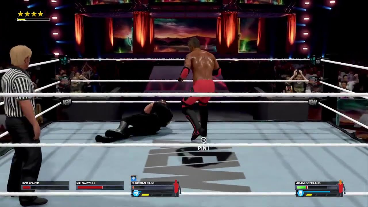WWE 2K24-AEW UNIVERSE MODE- DOUBLE OR NOTHING  PPV PART 1 - REALISTIC GAMEPLAY