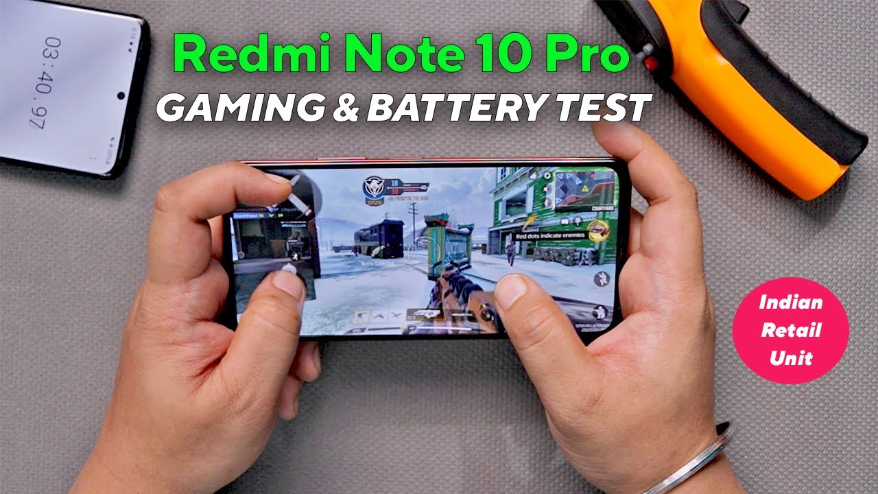 Indian Redmi Note 10 Pro Gaming & Battery Drain Test  (हिन्दी)